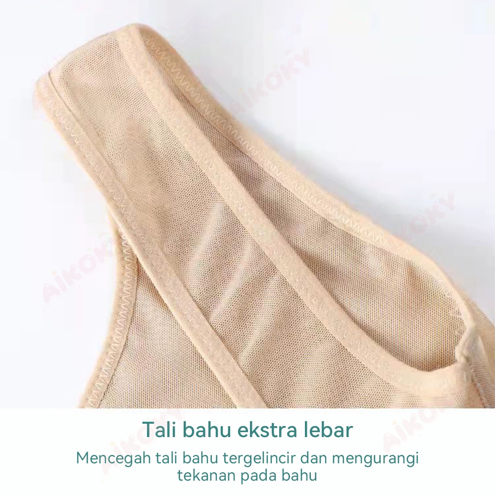 Aikoky Korset Baju Pelangsing Perut Buncit Wanita/Korset Long Torso/Korset Slimming Suit