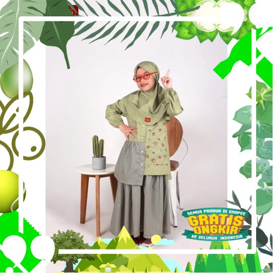 Setelan anak wanita Dannis busana muslim anak Dannis/ edisi lebaran2023