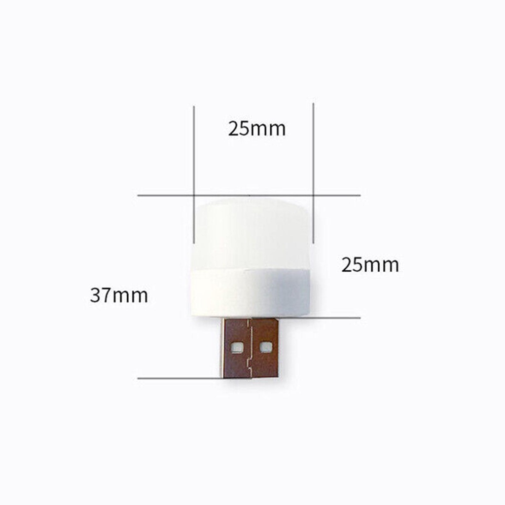 Lampu LED USB MINI Portable Lampu Tidur / Baca / Travel Bulat - MKM