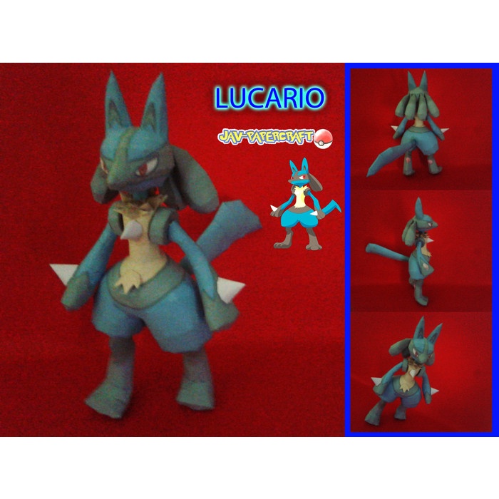 Pokemon Lucario Papercraft