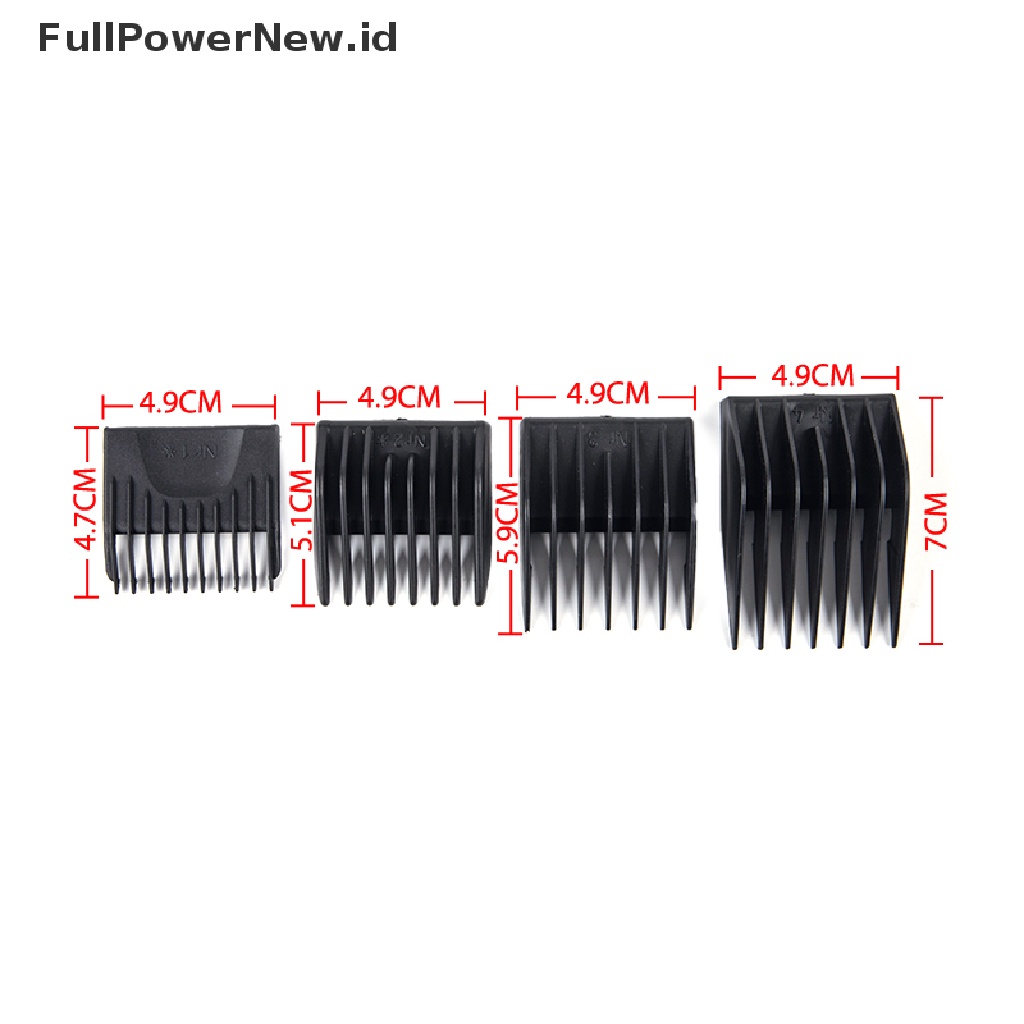 Power 4pcs Barber Hair Clipper Limit Comb Sisir Panduan Pengganti Untuk Moser1400Seri ID