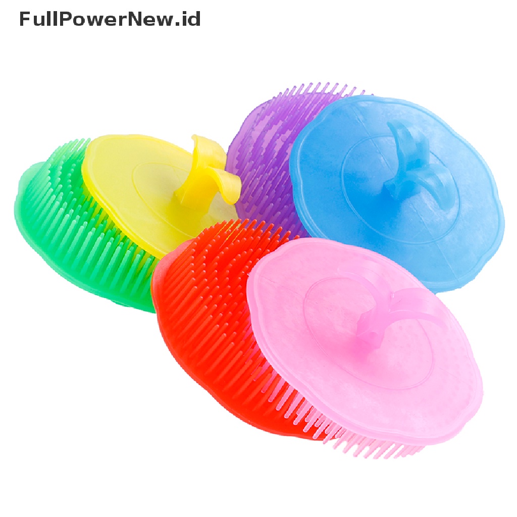 Power New Scalp Massager Anti Ketombe Shampoo Brush Head Sisir Pencegah Rontok Rambut  Id