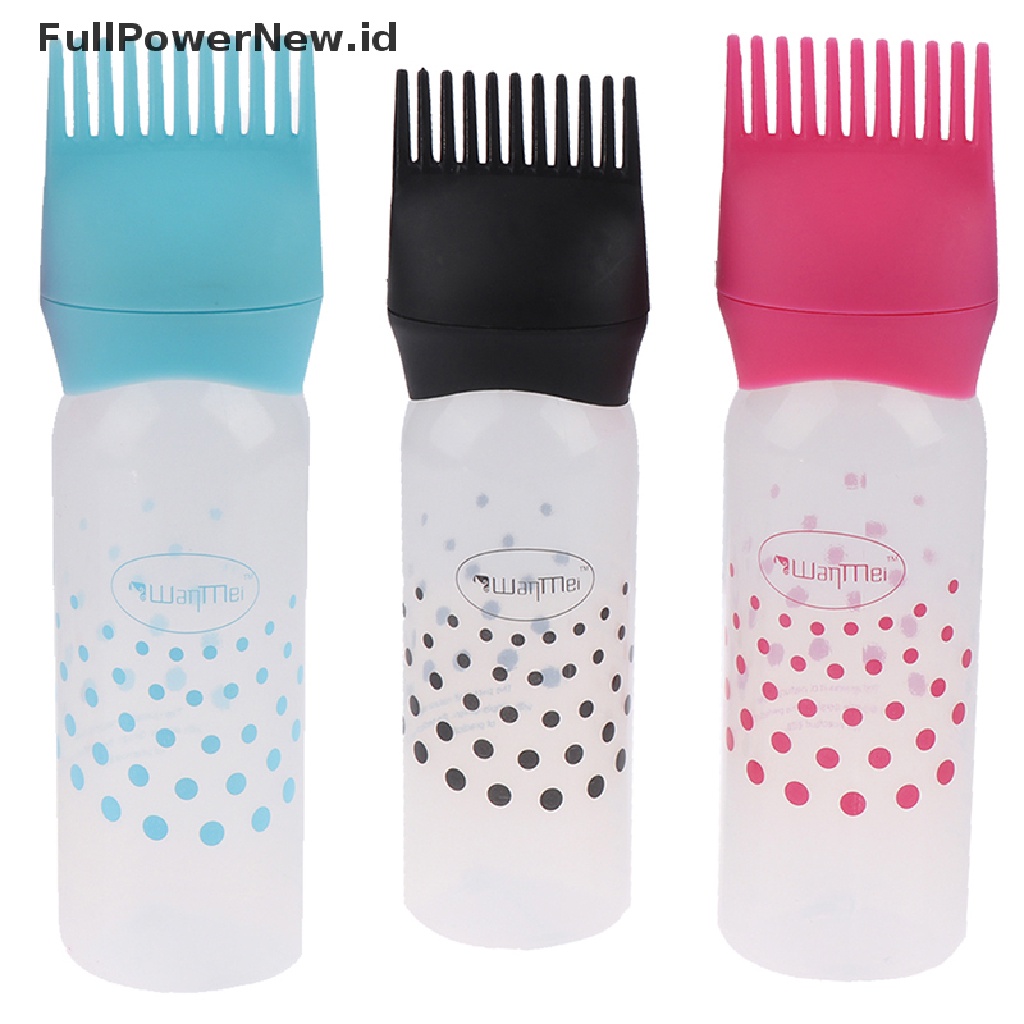 Power Hair Dye Bottle Botol Aplikator Pewarna Rambut Shampoo Dengan Gigi Sisir ID