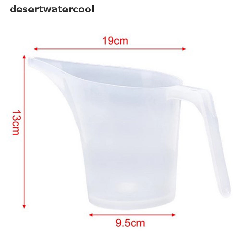 Deid 1000ML Tip Mulut Gelas Measuring Jug Plastik Masak Dapur Bakery Tools Martijn