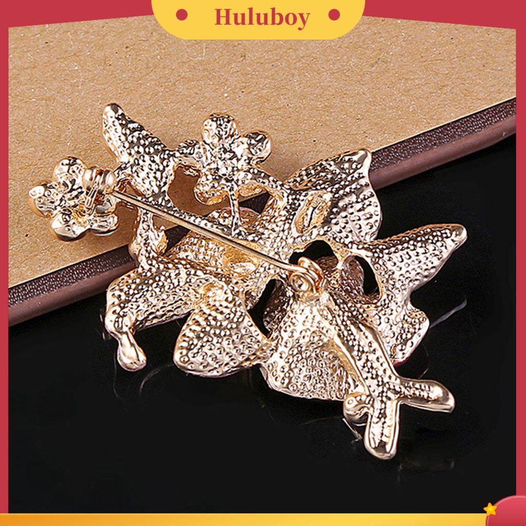 {Ready Stock} Pin Bros Bentuk Bunga Chic Dekorasi Alloy Berlian Imitasi Hias Bunga Brooch Pin Untuk Pernikahan