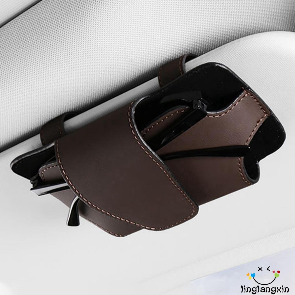 Llx-tempat Kacamata Matahari Untuk Sun Visor Mobil, Tempat Penyimpanan Kacamata Visor Organizer Aksesoris Interior Otomotif