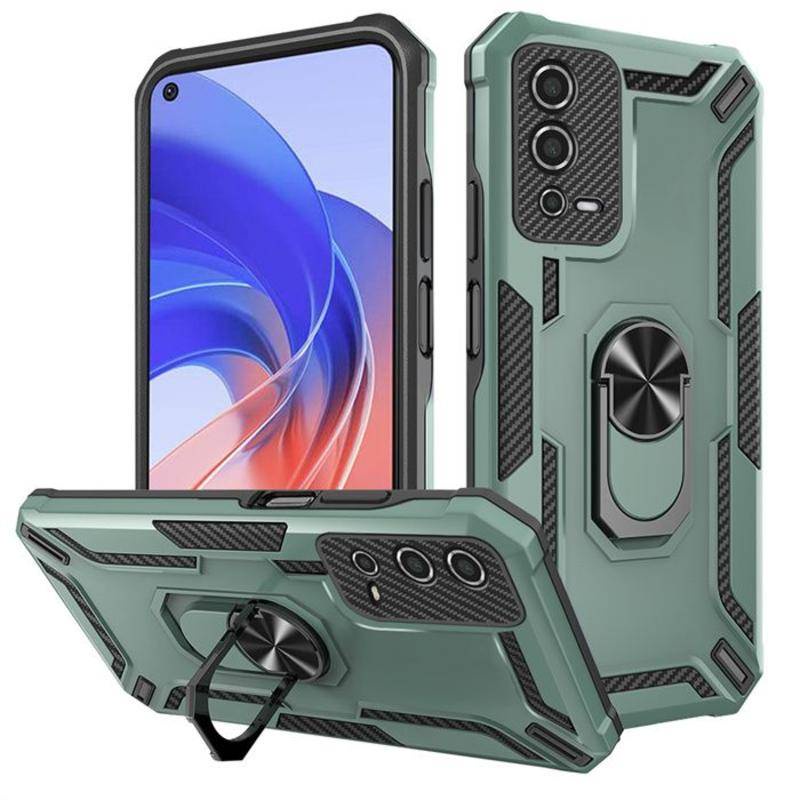 Magnetic Armor Kickstand Phone Case Untuk Realme 9-8 Pro 5 5i 5s C11 C15 C12 C25 C21 C20Shockproof Lens Protection Bumper Penutup Belakang