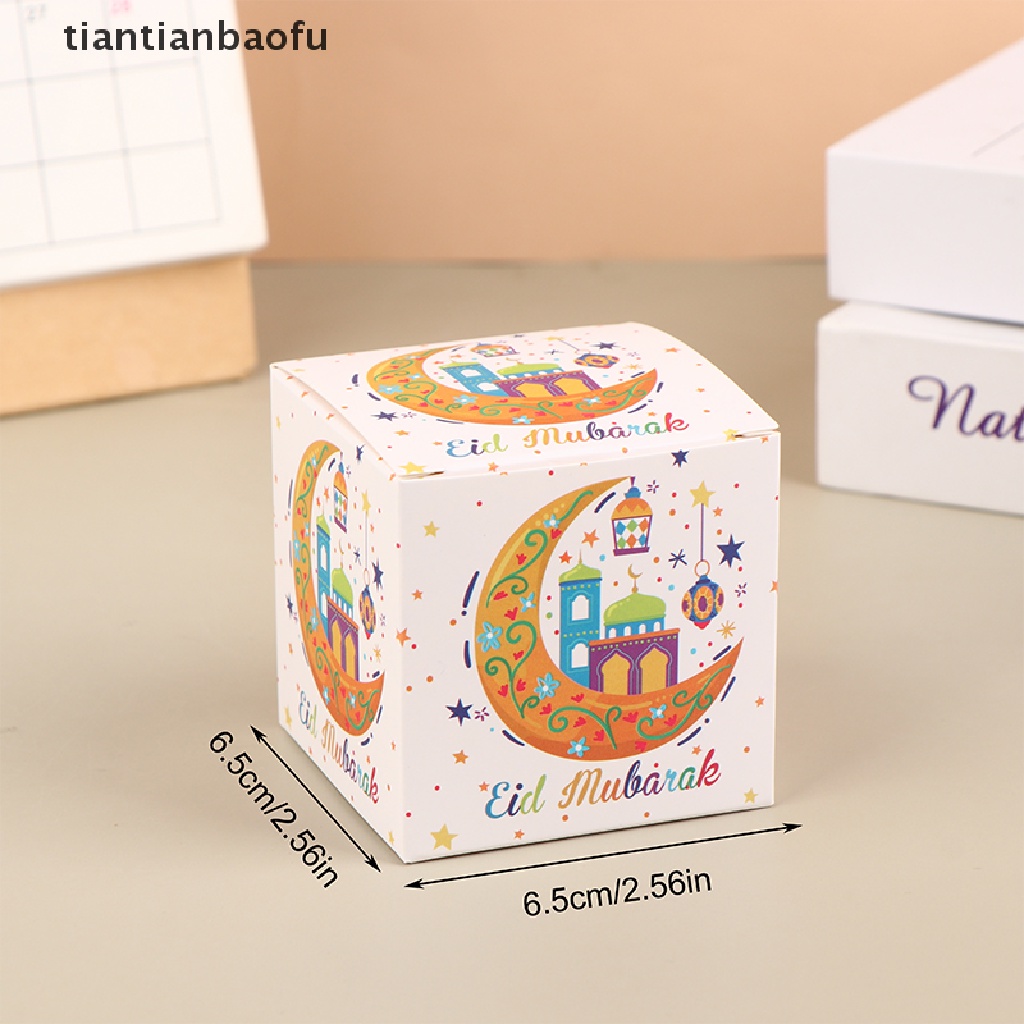 [tiantianbaofu] 5pcs EID Mubarak Candy Box Ramadhan Dekorasi Gift Packing Box Perlengkapan Pesta Butik