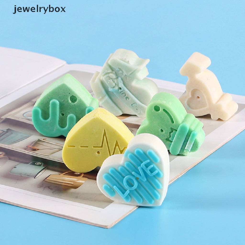 [jewelrybox] 6cells Lovely Heart Heat Safe Silicone Cetakan Coklat DIY Alat Kue Butik