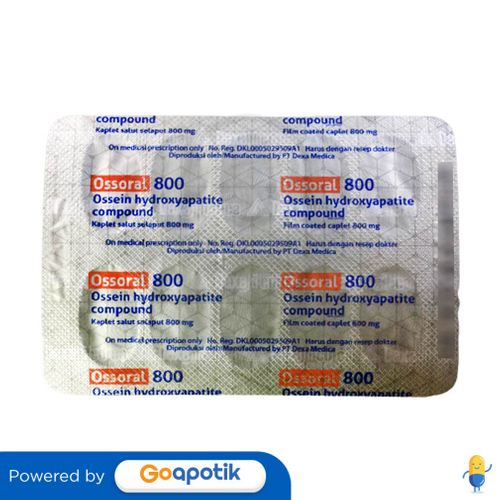 OSSORAL 800 MG STRIP 10 KAPLET