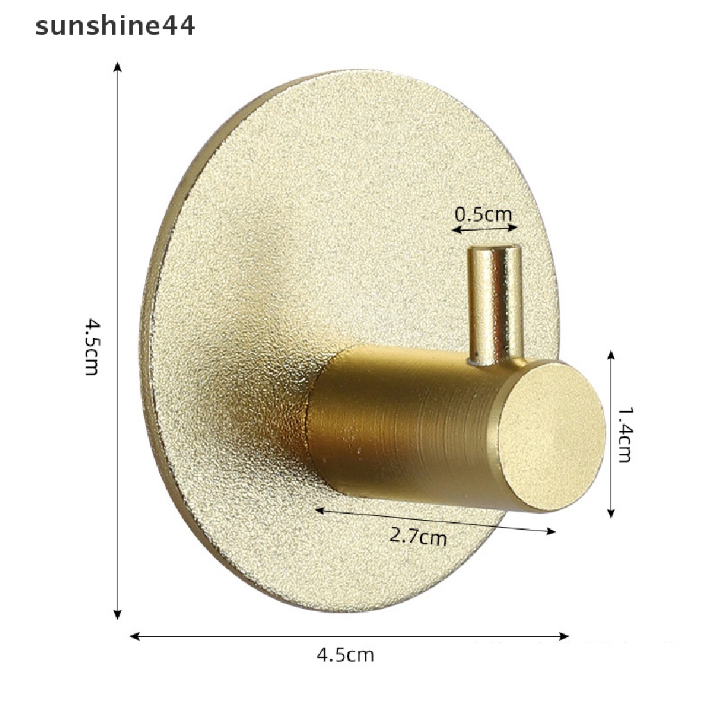 Sunshine Perekat Kait Dinding Dipasang Kunci Pintu Kain Jas Kamar Mandi Gamis Gantungan Peralatan Dapur Rak Rak Tas Hook Organizer Untuk Gantung ID
