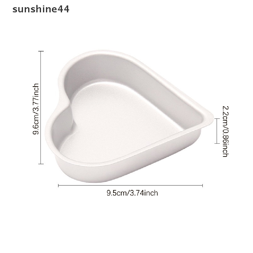 Sunshine Loyang Kue Berbentuk Hati Loyang Kue Tray Non-Stick DIY Loyang Kue Mini Baking Pan Cake ID