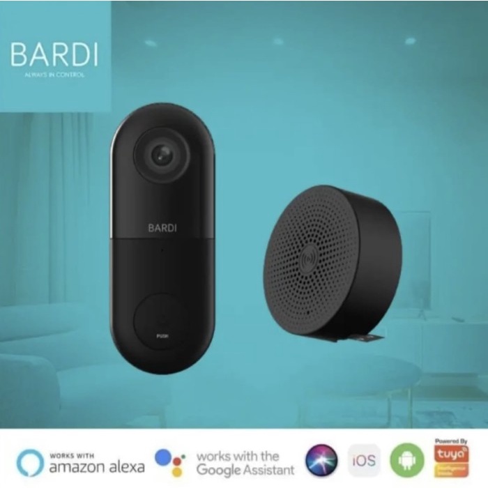 

BARDI DOOR BELL CAMERA WITH WIRELESS CHIME - SMART DOORBELL IP CAMERA