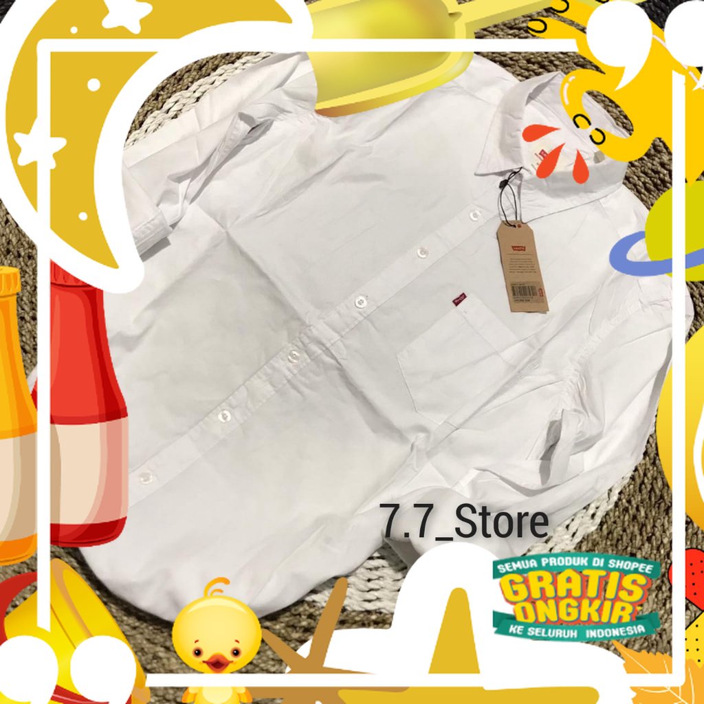 Kemeja Polos Warna Putih Kemeja Lengan Panjang Pria Kemeja Distro Import/Kemeja Cowok Kantor/ Trendy