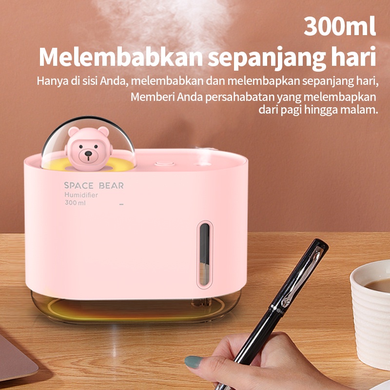 Humidifier Diffuser Aromatherapy Cute Pet Bear Design Ultrasonic Pewangi Ruangan Air Diffuser Aroma Terapi Purifier Oil Spray