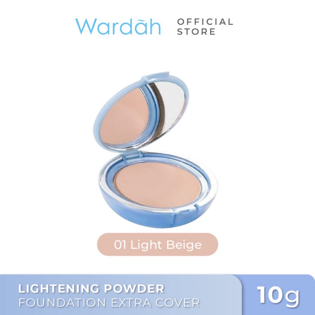 WARDAH Lightening Powder Foundation Extra Cover 10g - Amaze_Kosmetik