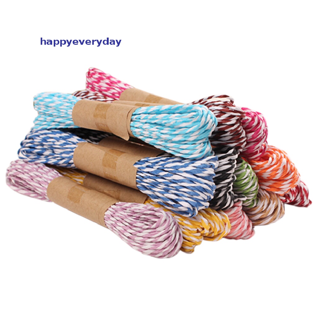 [happy] 10m 2mm Divine Bakers Paper twine Pesta Pernikahan DIY Kerajinan Pita Packing Tali [ID]