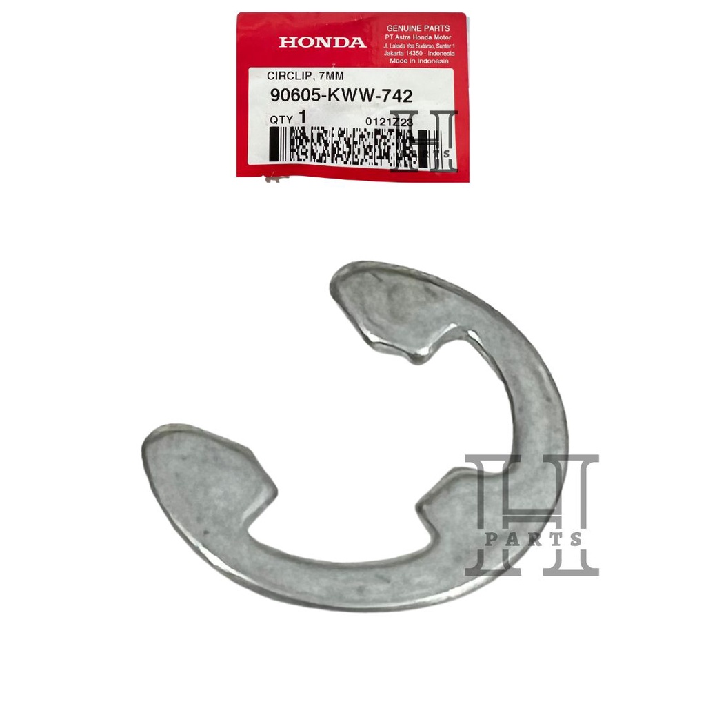 KLIP KANCINGAN KAMPAS GANDA CIRCLIP 7MM BEBEK ADV PCX VARIO 110 125 150 160 FI ESP 90605-KWW-742 AHM