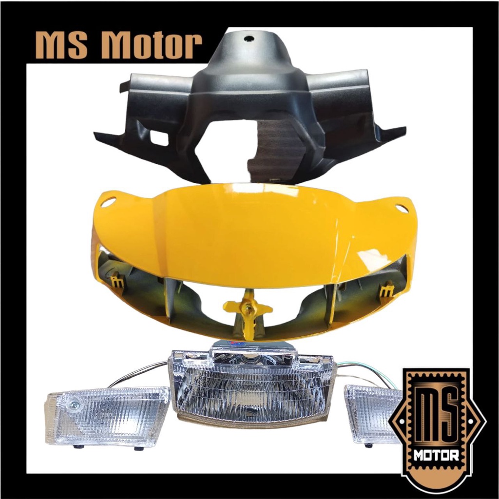 Batok kepala depan belakang tornado Shogun kebo plus reflektor dan lampu sen batok kepala shogun keb