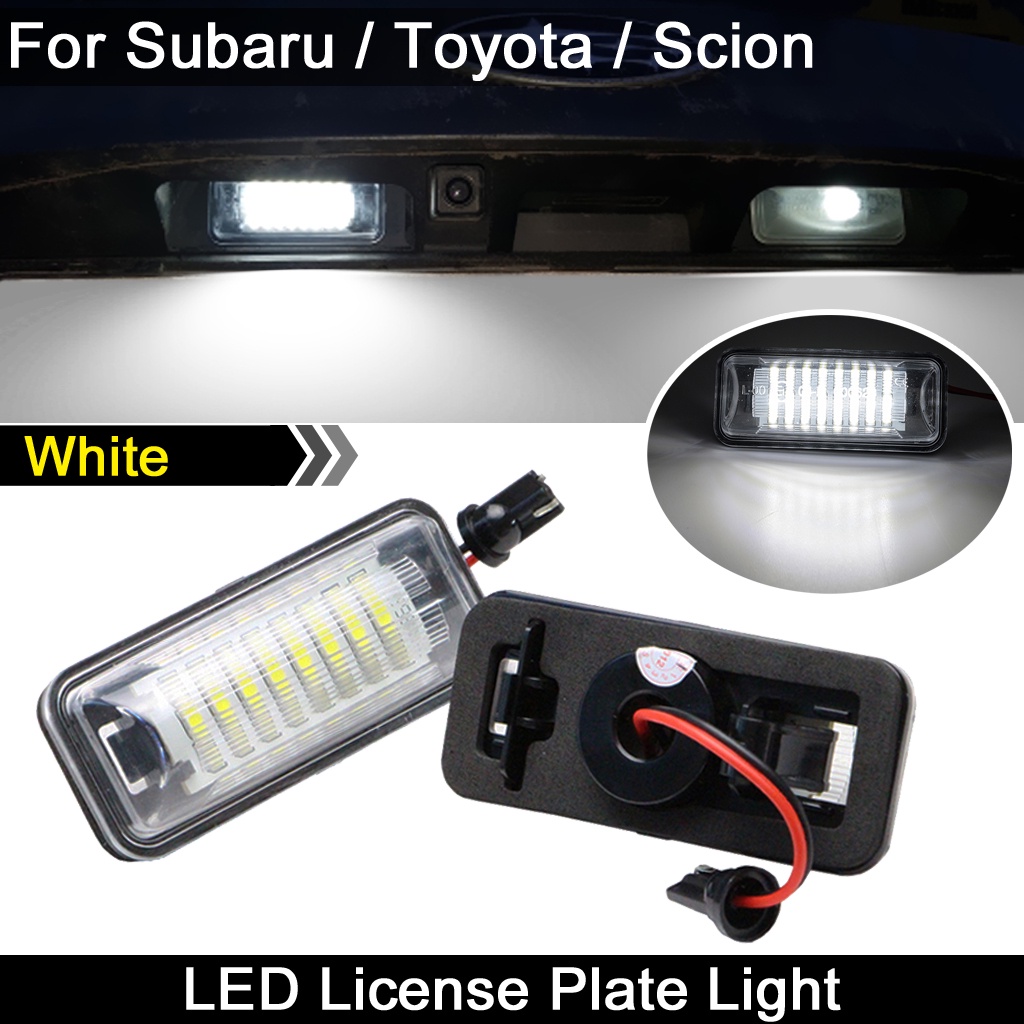 2pcs Untuk Subaru Forester BRZ Impreza WRX Legacy XV Crosstrek Untuk Toyota GT-86 Untuk Scion FR-S Lampu Plat Nomor LED