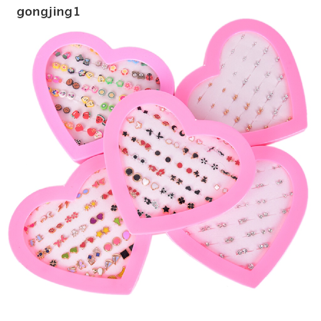 Ggg Handmade Mix Style Buah Bunga Clay Anting Tusuk Set Anak Anting Perhiasan ID