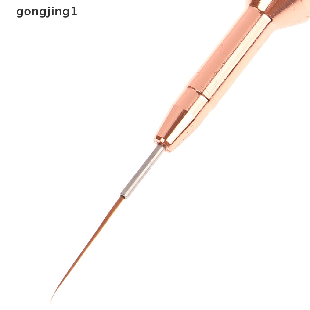 Ggg 1PC Double Head Nail Art Liner Brush Paing Pen UV Gel Brushes Menggambar ID