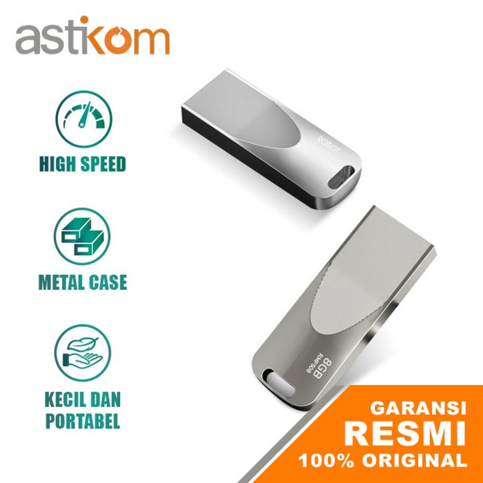 Flashdisk Robot RMF508 8GB Metal Silver