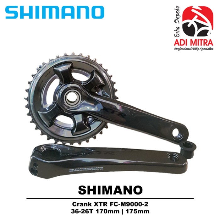 Shimano XTR FC-M9000 Crank Double Sepeda MTB Hollowtech