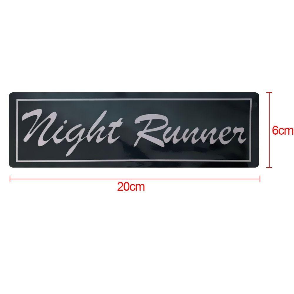 Stiker Mobil LED Nanas Tanda Pengaman Jendela Mobil Night Runner Elektrik