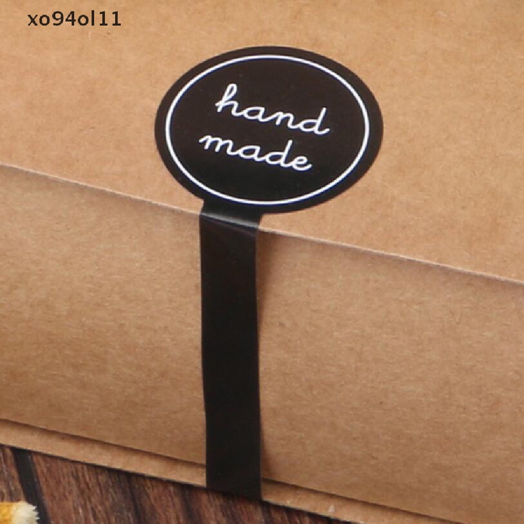 Xo 100x Hitam Handmade Perekat Seal Stiker DIY Kue Hadiah Packing Label Stiker OL