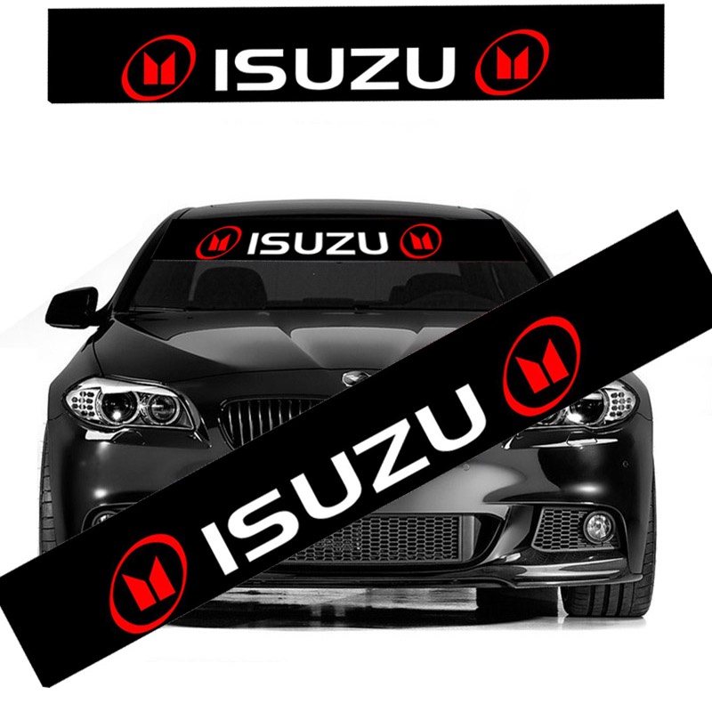 Sticker Kaca Depan Mobil Sticker Hitam Stiker Hias Untuk Aksesoris ISUZU D-Max MU-X Dmax MuX