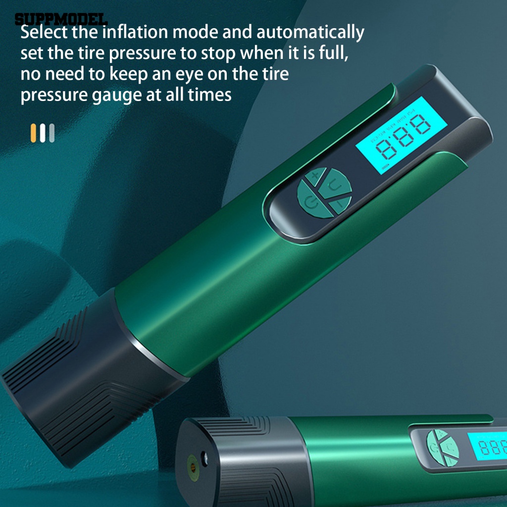 Suppmodel 7.4V Kompresor Angin Aksesori Mobil 4mode Pilihan Car Digital Air Tire Pump Fast Inflation