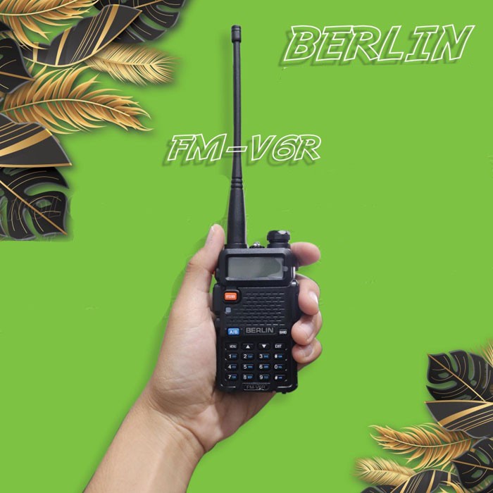 Berlin FM-V6R Handie Talkie HT Dual Band FM Transceiver V6R