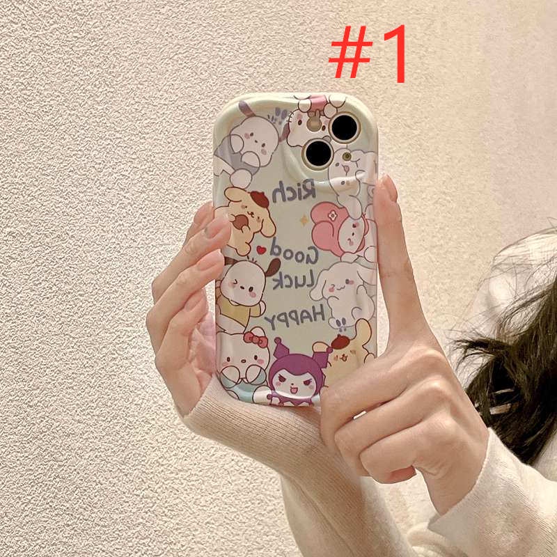 Cream Edge Sanliou Collection Pochacco Girl Woman Soft Case HP iP iPhone 6 6S 7 8 14 + Plus SE 2020 X XS XR Max 11 12 13 Pro Max FTD Wave Casing Apple