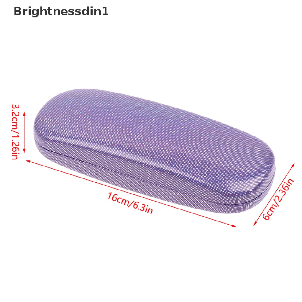 [Brightnessdin1] 1pc Compression PU Leather Myopia Glasses Case Peluru Gesper Kotak Kotak Penyimpanan Butik