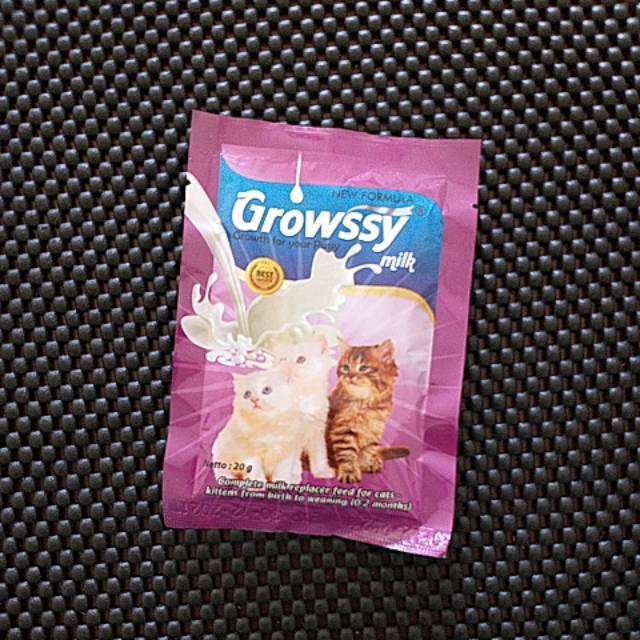 Growssy / Growsy Susu Kucing / Anak Kucing / Bayi Kucing Cat Milk Adult &amp; Kitten Sachet 20 Gram