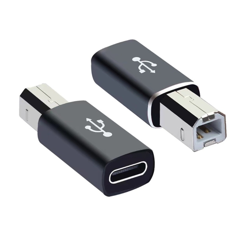 Gro Universal USB C Female to MIDI Male Square Adapter USB C Female to Printer Male Adaptor Konverter Multi Fungsi