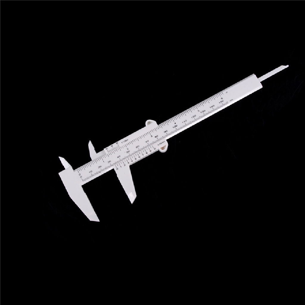 [HeavenDenotation] 6inch 150mm Penggaris Plastik Sliding Gauge Vernier Caliper Alat Ukur Perhiasan HDV