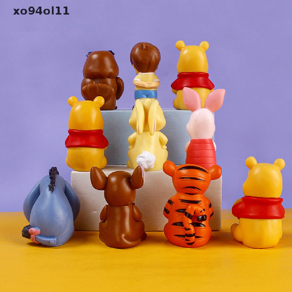 Xo 10Pcs Gambar Anime Disney Winnie The Pooh Tigger Piglet Dekorasi Kue Ulang Tahun OL