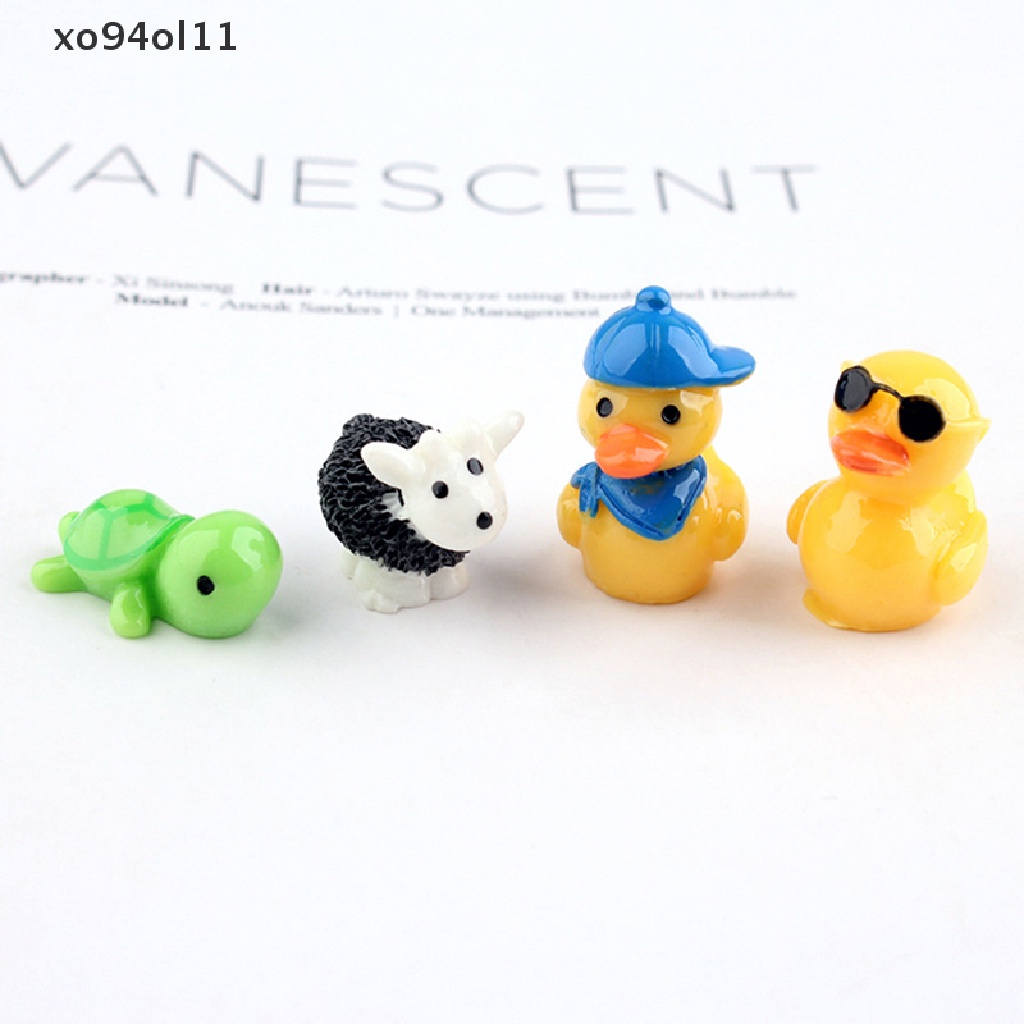 Xo 5pcs Bebek Sapi Hewan Resin Sepatu Ch Sandal Sepatu Aksesoris Dekorasi OL