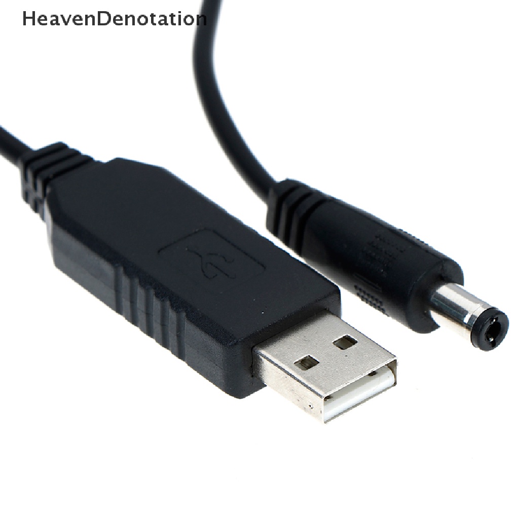 [HeavenDenotation] Konverter Modul Kabel step up Usb dc 5v Ke dc 12v 2.1x5.5mm male connector HDV