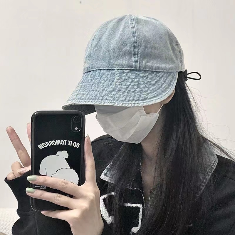 Topi Koboi Korea fisherman hat woman fashion retro casual Musim Panas Topi Wanita hiphop bucket hat Untuk Pria
