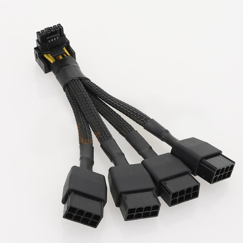 Cre12+4pin 12VHPWR Ke 4pcs PCi-E GPU 8Pin Graphics Video Card 4x8pin PCIE 5.0 Kabel RTX4090 Power Supply Extension Cabl