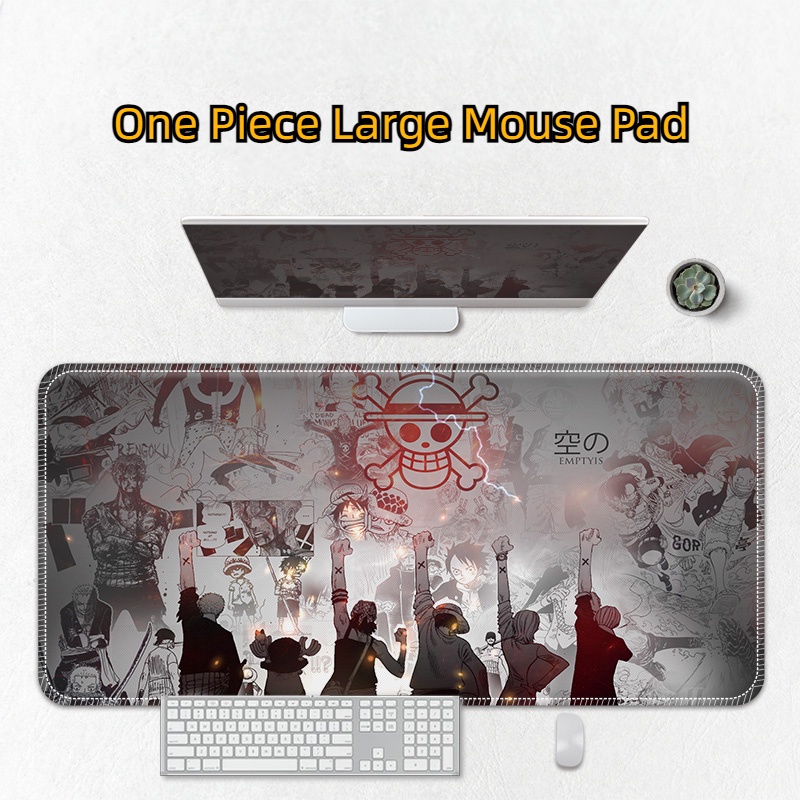 One Piece Mouse Pad Besar Alas Meja Komputer Rumah Kantor Mouse Pad Permainan Elektronik Kecantikan Tinggi Kreatif Mouse Pad