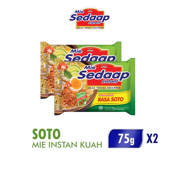

Mie Sedaap Soto 2 x 75 gr
