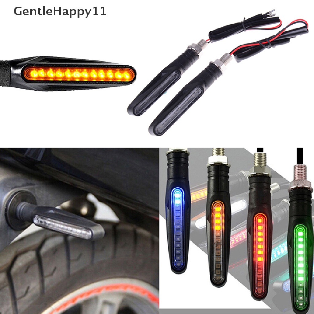 Gentlehappy 1Pc Lampu Indikator Sinyal Belok LED Motor universal flowing id