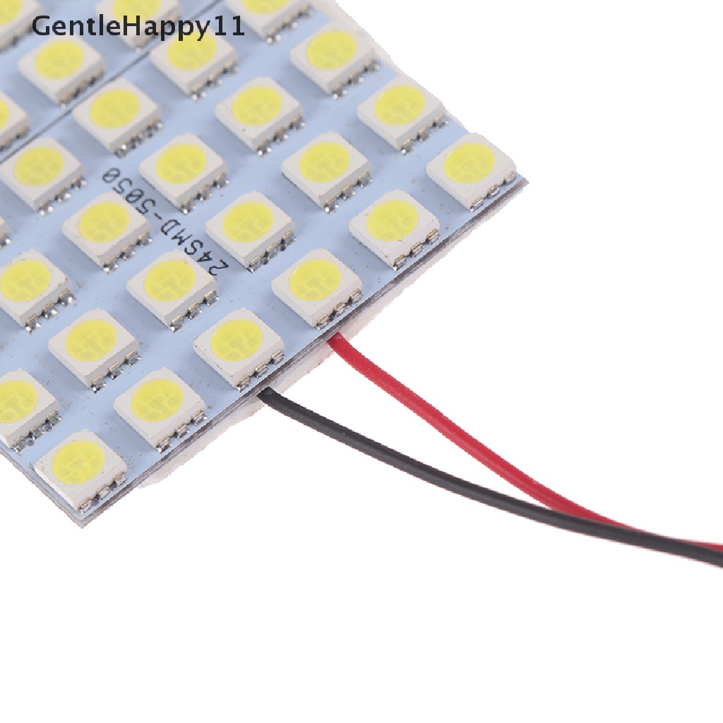 Gentlehappy interior Mobil 5050lampu Putih led smd Lampu panel t10 festoon dome ba9s 12v 5w id