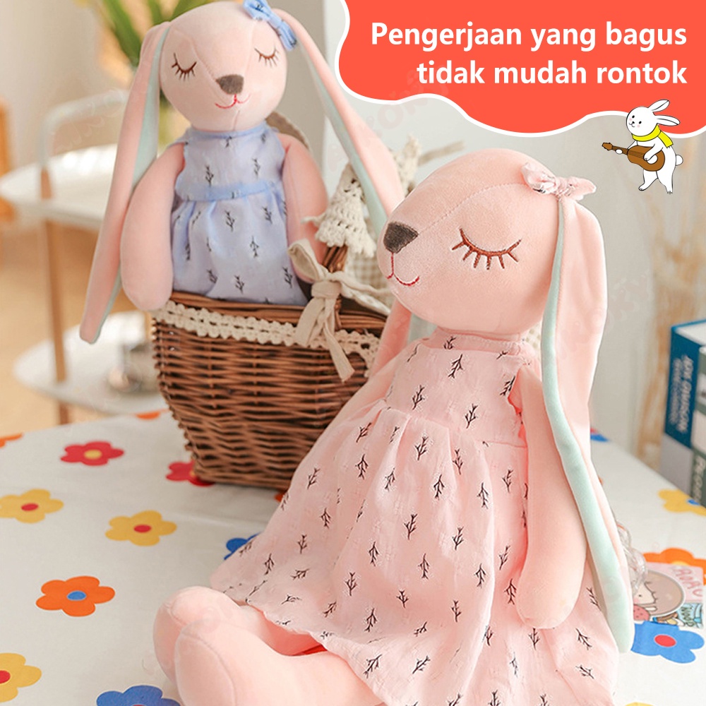 Aikoky Boneka Kelinci Mainan Telinga Panjang Bahan Plush