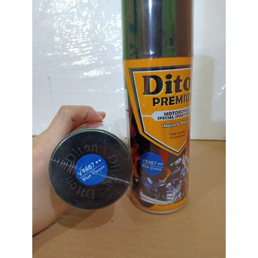 DITON Premium Pilok Pilox Cat Semprot Warna Vespa Colors - V 9487** Blue Vivace (400cc)