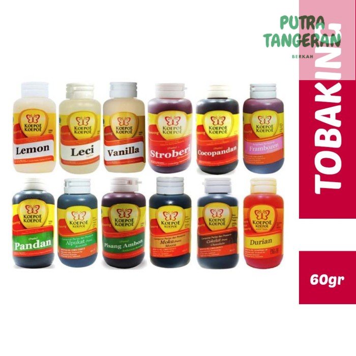 

Pasta Koepoe 60ml Varian A Cocopandan Taro Vanila Moka